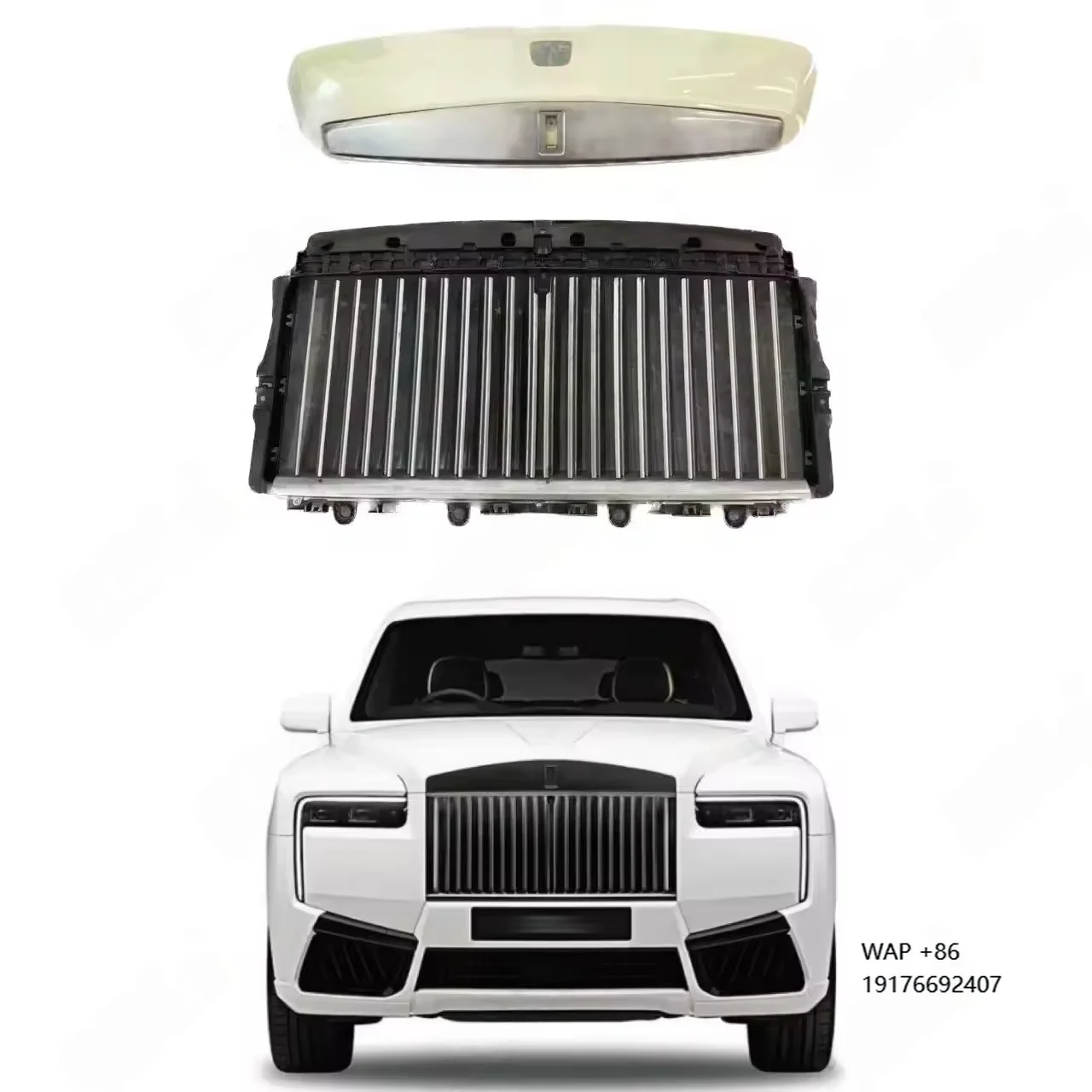 Black Badge Kit for RollsRoyce Cullinan 2018-2024 Upgrade 2025 Look Body Kit Car Grille Modification Accessories Part Bodykit