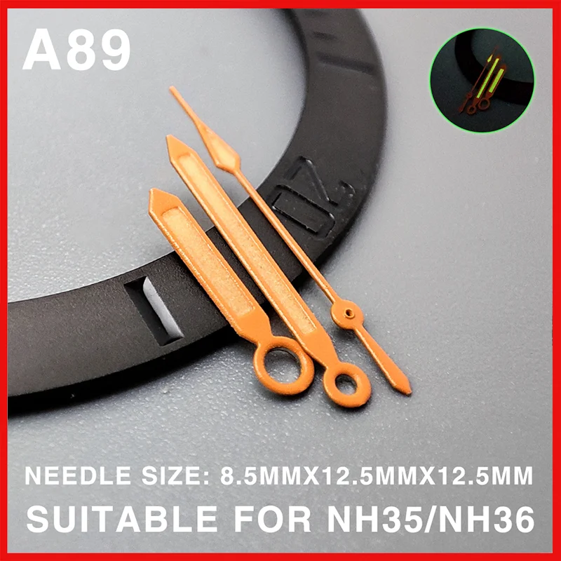 Hundreds of Pointer Luminous Benz/Seahorse/Machinery/Seiko Watches are Suitable for NH36 4R Movement nh35 Orange Hands