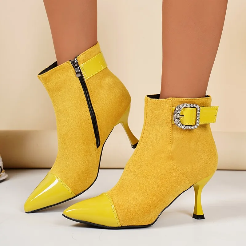 أزياء الشتاء الخريف الشتاء حزام مشبك المرأة وأشار سستة مزاجه جديد الجوارب الموضة النمط الأجنبي الخفيفة #3