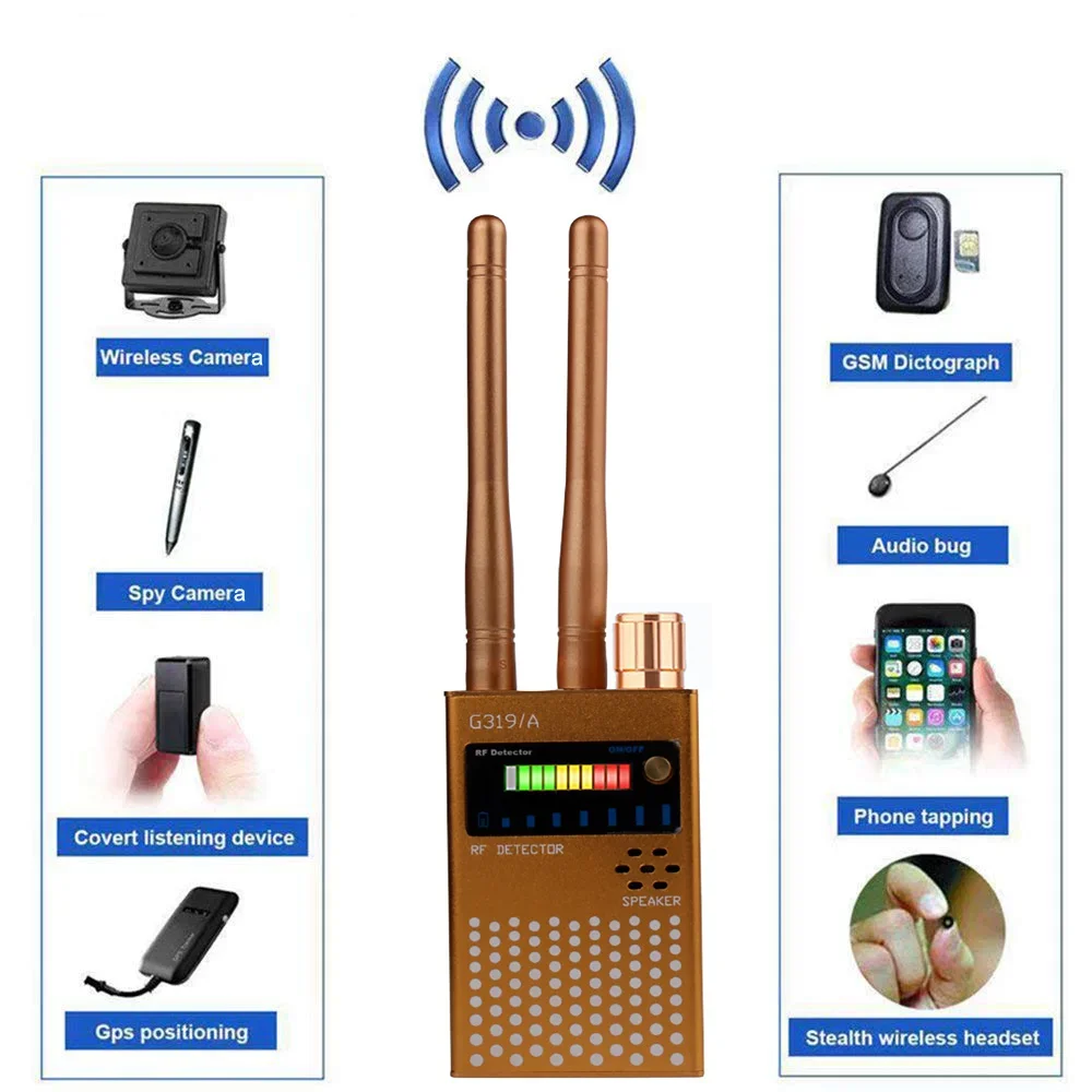Professional Anti-Spy Detects GPS Locators Anti-Wiretapping 2G 3G 4G GSM Cell Phone Wireless RF Signal Detector Bug WIFI Scanner