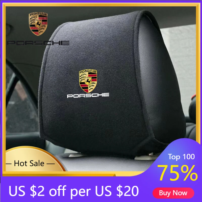 

Car Sticker For Porsche Cayenne Panamera Macan 911 Car Interior Seat Headrest Mat Anti-dust Protector Pad For Porsche 911 718 Ca