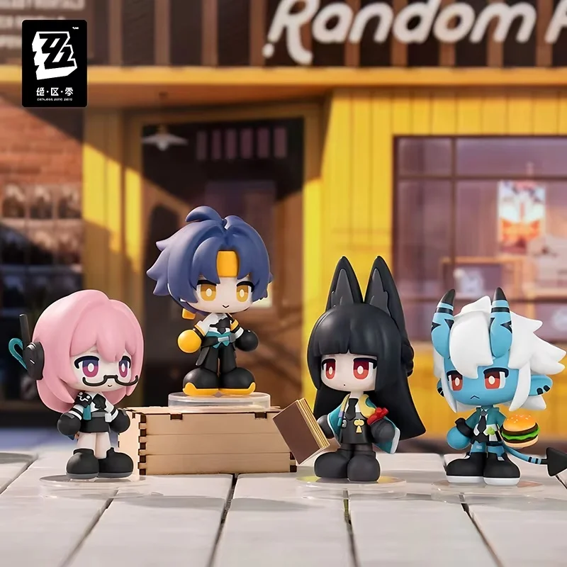 Официальная коллекционная фигурка Tiny Agents Chibi из Zenless Zone Zero в слепой коробке, настольное украшение для фанатов аниме, подарок на день рождения