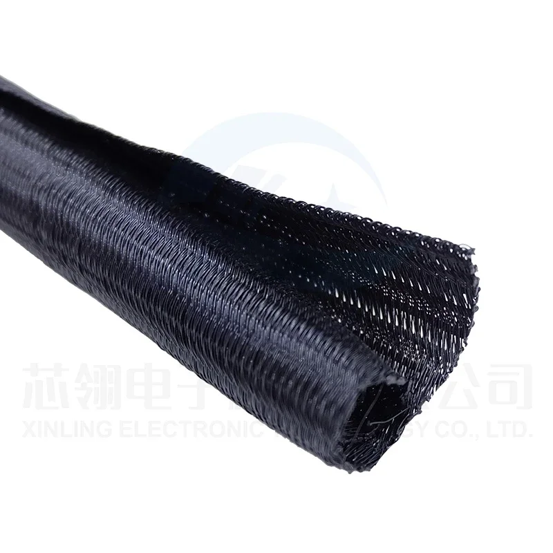 1/6M Expandable Sleeving Self Close Braided PET Insulate Cable Sock Tube Loom Split For Pipe Line Organizer Wire Wrap Protection