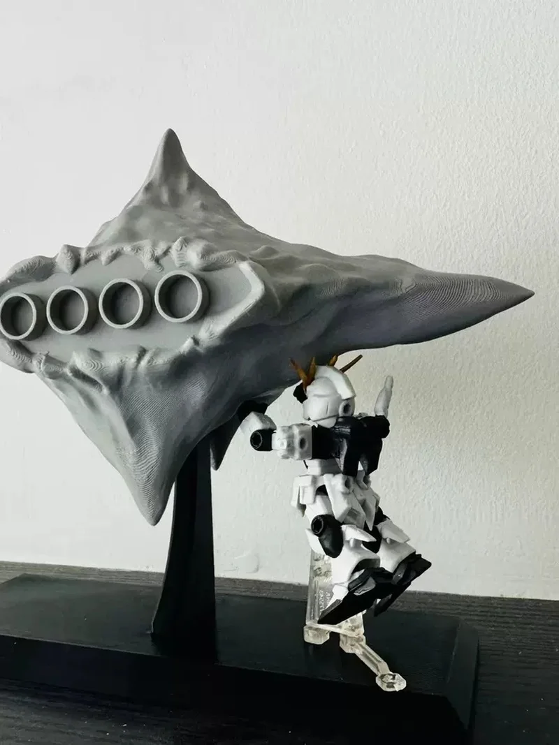 Axis Meteor Fortress Diorama From Char'S Counterattack Perfect For Sazabi Nu Gundam Detailed Replica Desktop Collectible Display
