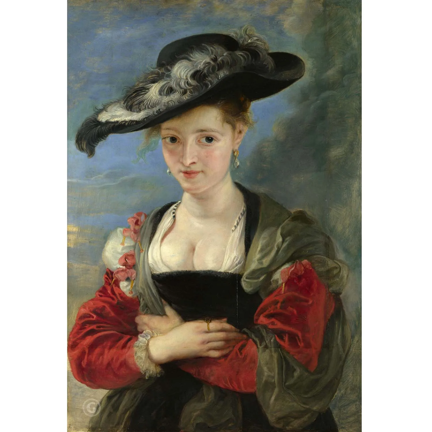 The Straw Hat by Peter Paul Rubens Baroque style art Hand painted portrait oil painting Famous painting reproduction Home deco