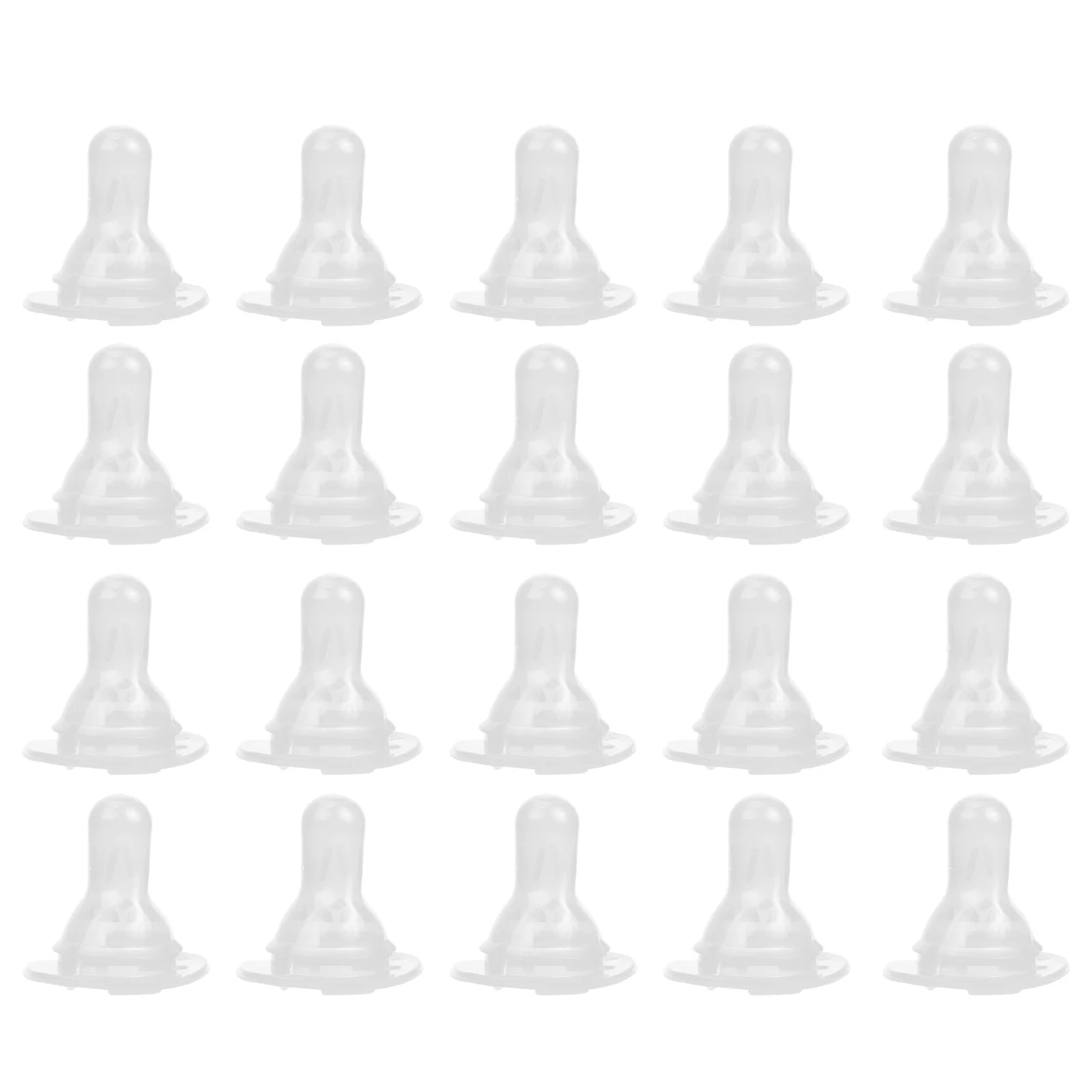 20 Pcs Milk Bottle Replacement Nipple Baby Feeding Nipples Bottles Silicone Infant Nursing