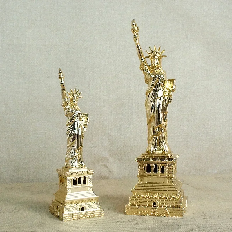 

Statue of Liberty Metal Ornaments - Iconic American Architecture Metal Crafts in Multiple Sizes