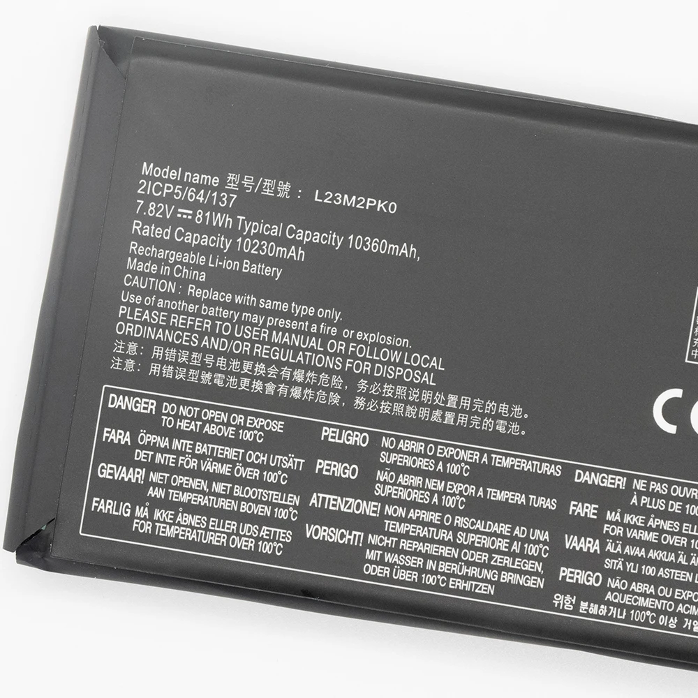 KEyuan L23M2PK0 New OEM L23B2PK0 L23C2PK0 Battery For Lenovo Legion 8APU1 Handheld Gaming 10230mah