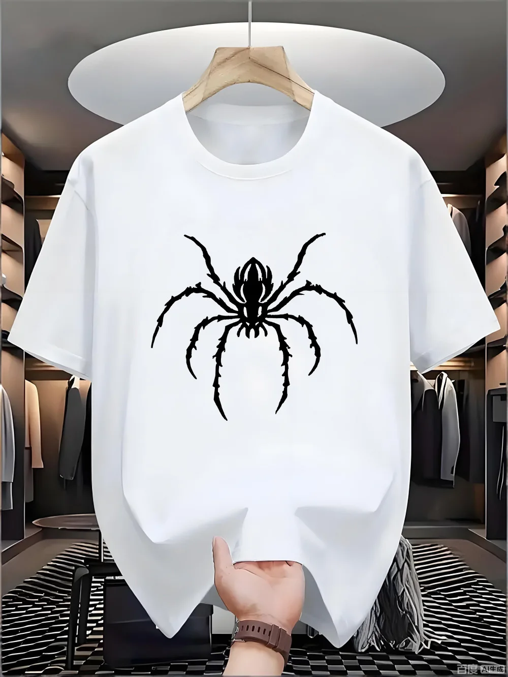 230 grams of pure long-staple cotton men's and women's matching short-sleeved loose-sleeved relaxed-style round-neck T-shirt