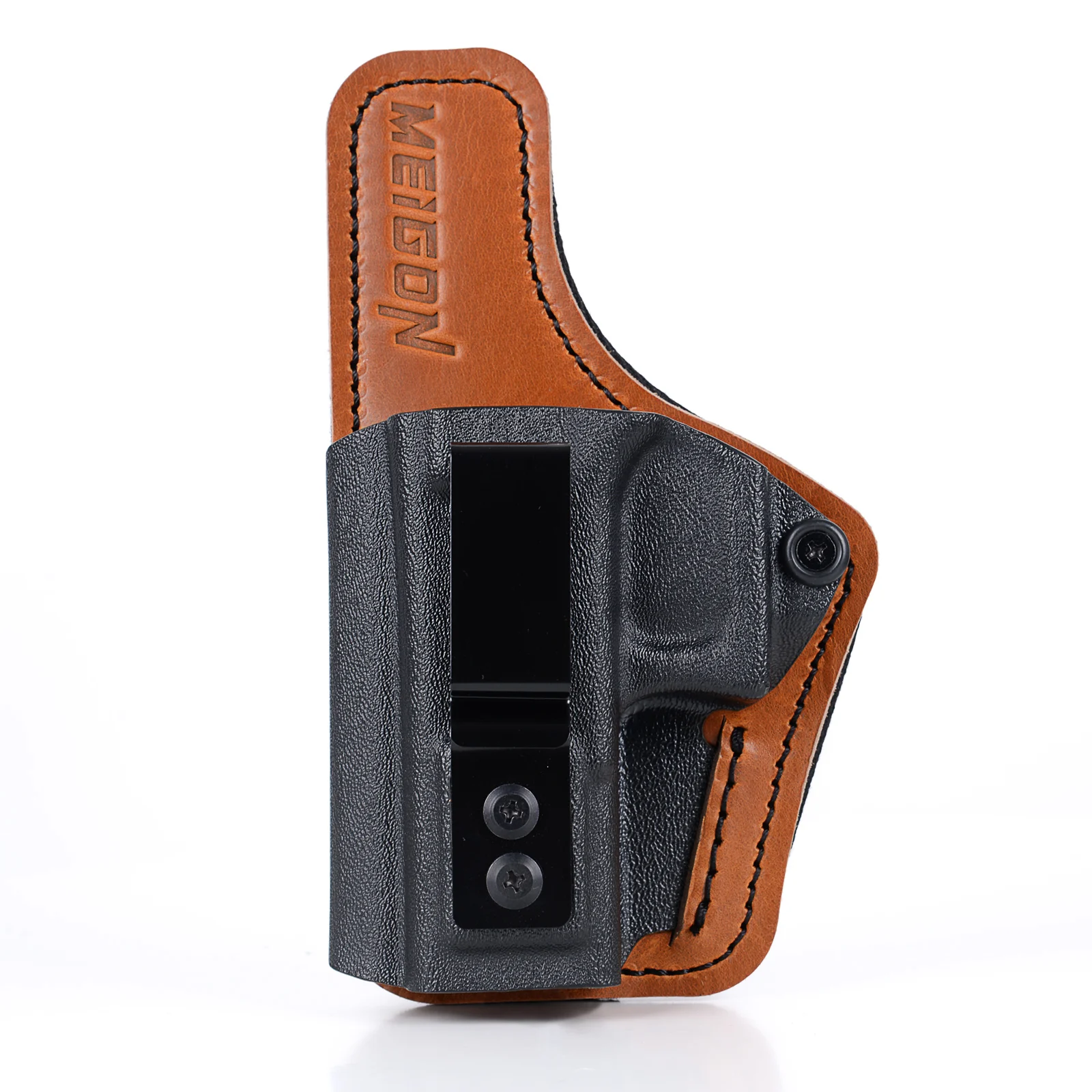 

IWB Kydex Leather & Neoprene Padded Hybrid Holster for G19 19x 23 32 44 45 and PSA Dagger Optic Ready Inside Concealed Carry