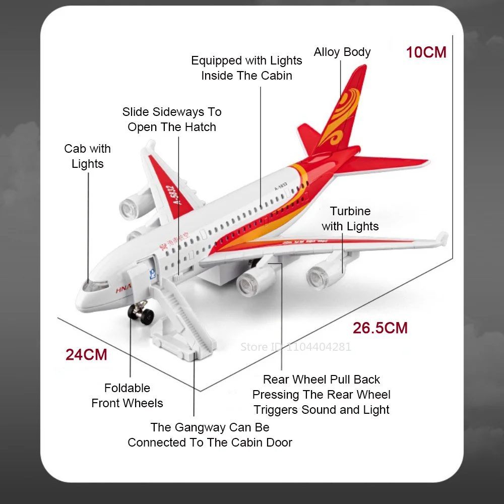 Große Größe 1:32 China Eastern Airlines A380 Sichuan Airline Legierung Diecast Auto Modell Spielzeug Sound Licht Zurückziehen Kinder Geburtstag Geschenk
