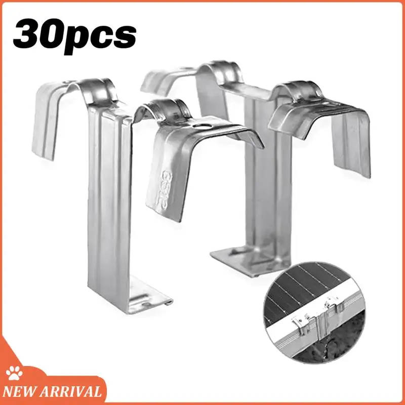 

30PCS PV Photovoltaic Panel Drainage Buckle Plate Solar Panel Water Drain Clip Forsolar Panel Draining 35Mm