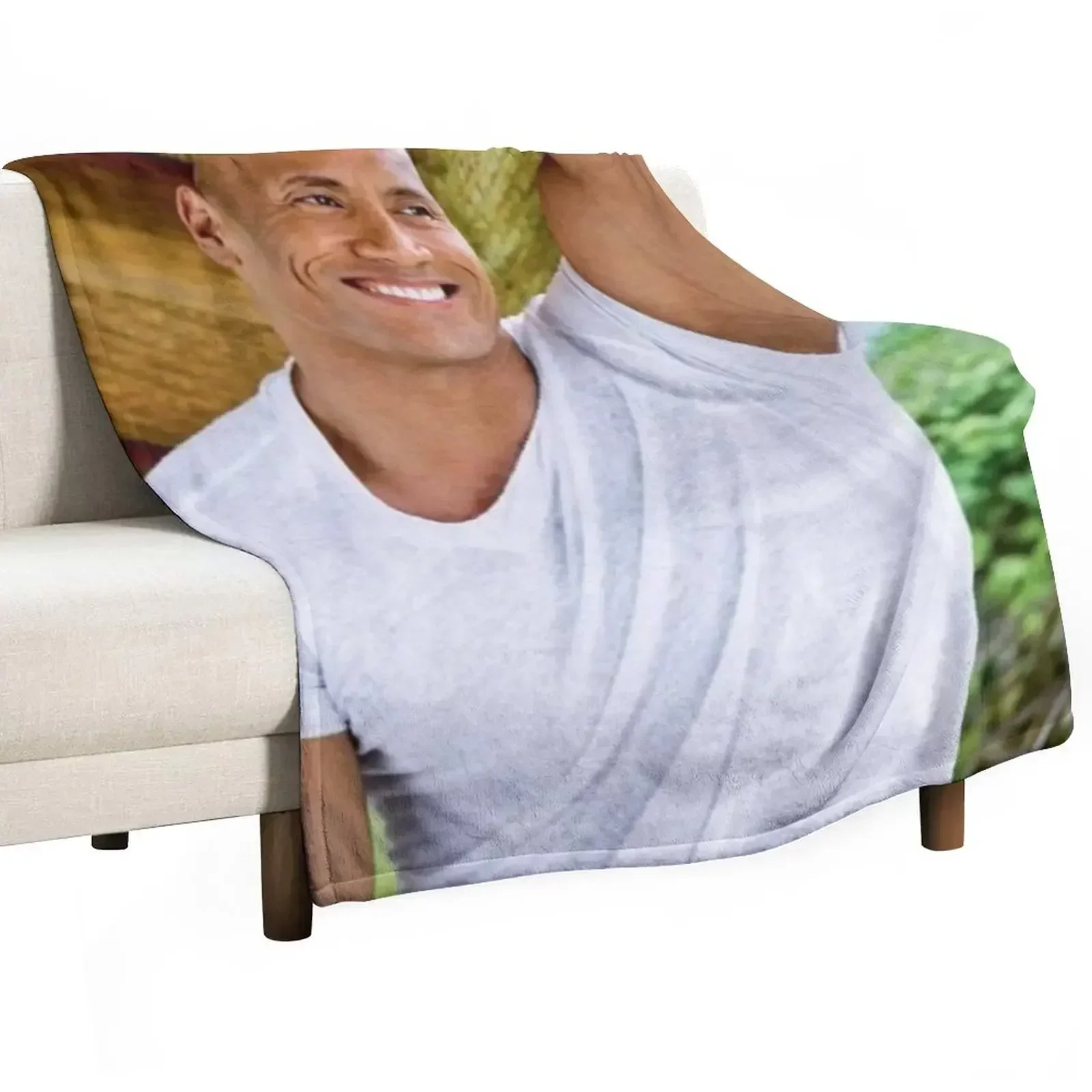 

dwayne johnson Throw Blanket Flannel Fabric Luxury Thicken warm for winter blankets and throws Blankets