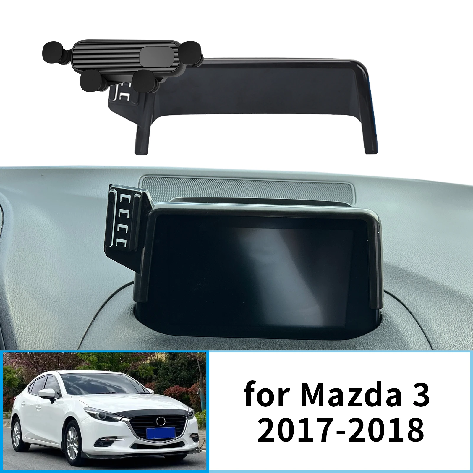 

Car Mobile Phone Holder for Mazda 3 Mazda3 BM BN 2017 2018 GPS Bracket Navigation Stand Auto Accessories