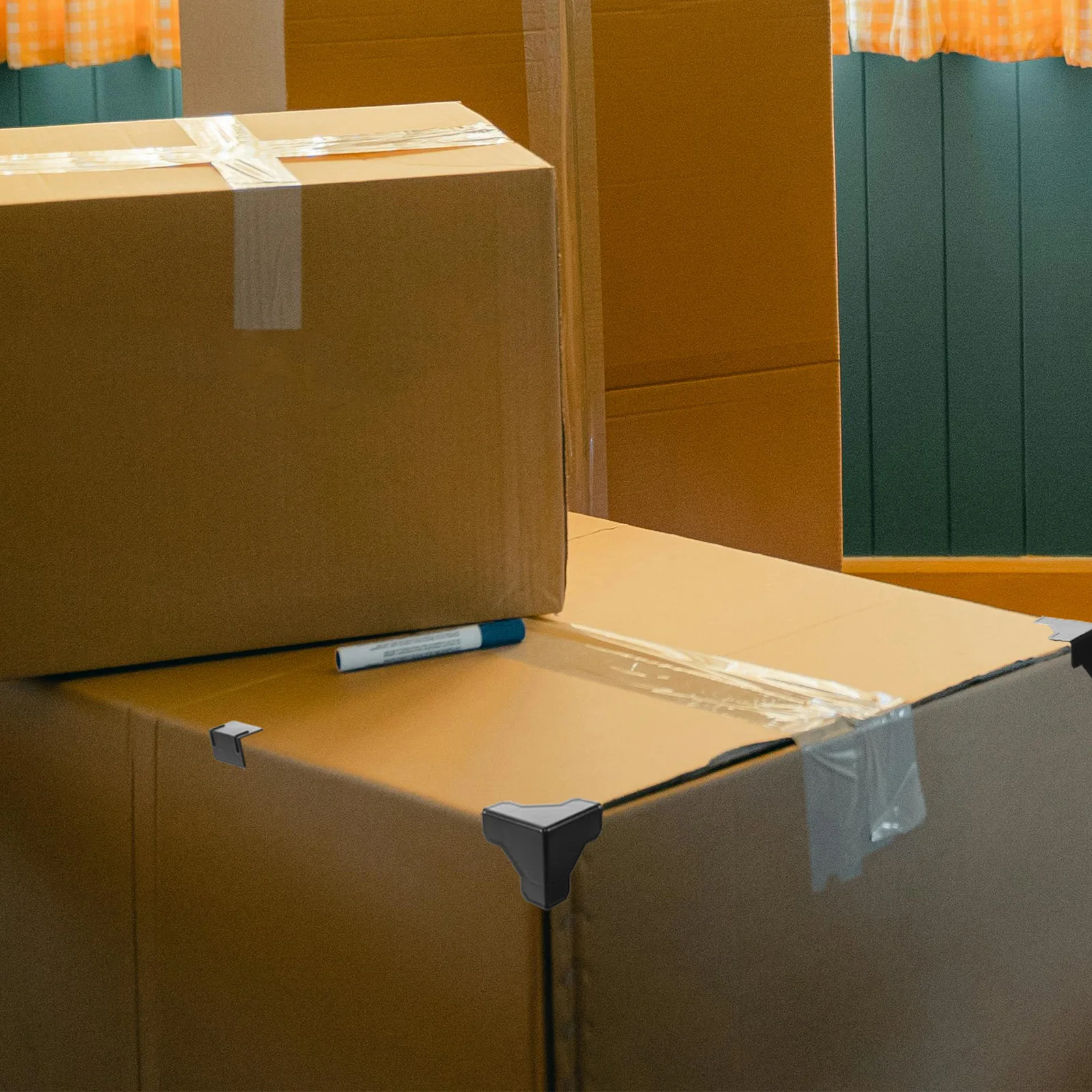 100 pçs guarda de canto de papelão versátil protetor de canto de mesa móveis borda de segurança almofada pára-choques protetores de borda de mesa