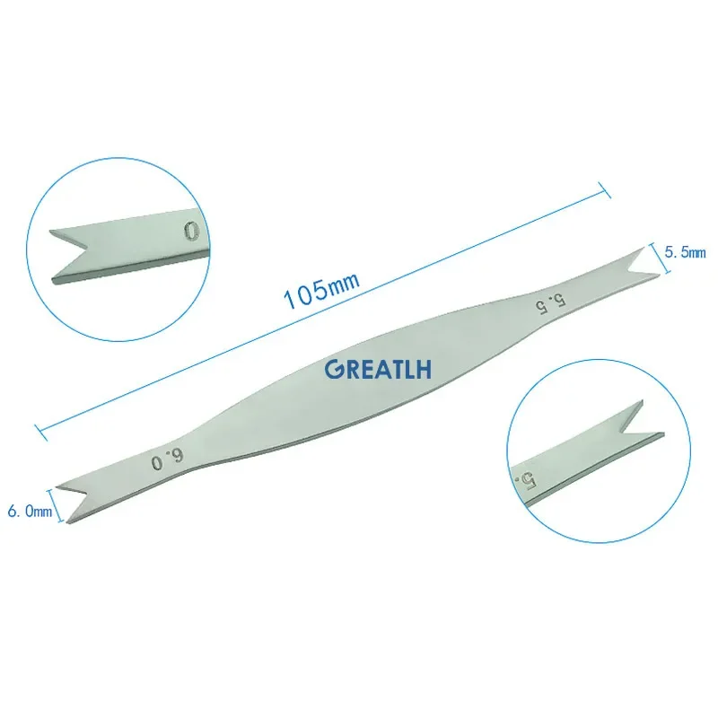 Ophthalmic Braunstein Fixd Caliper ไทเทเนียม/สแตนเลส Autoclavable เครื่องมือ Eye