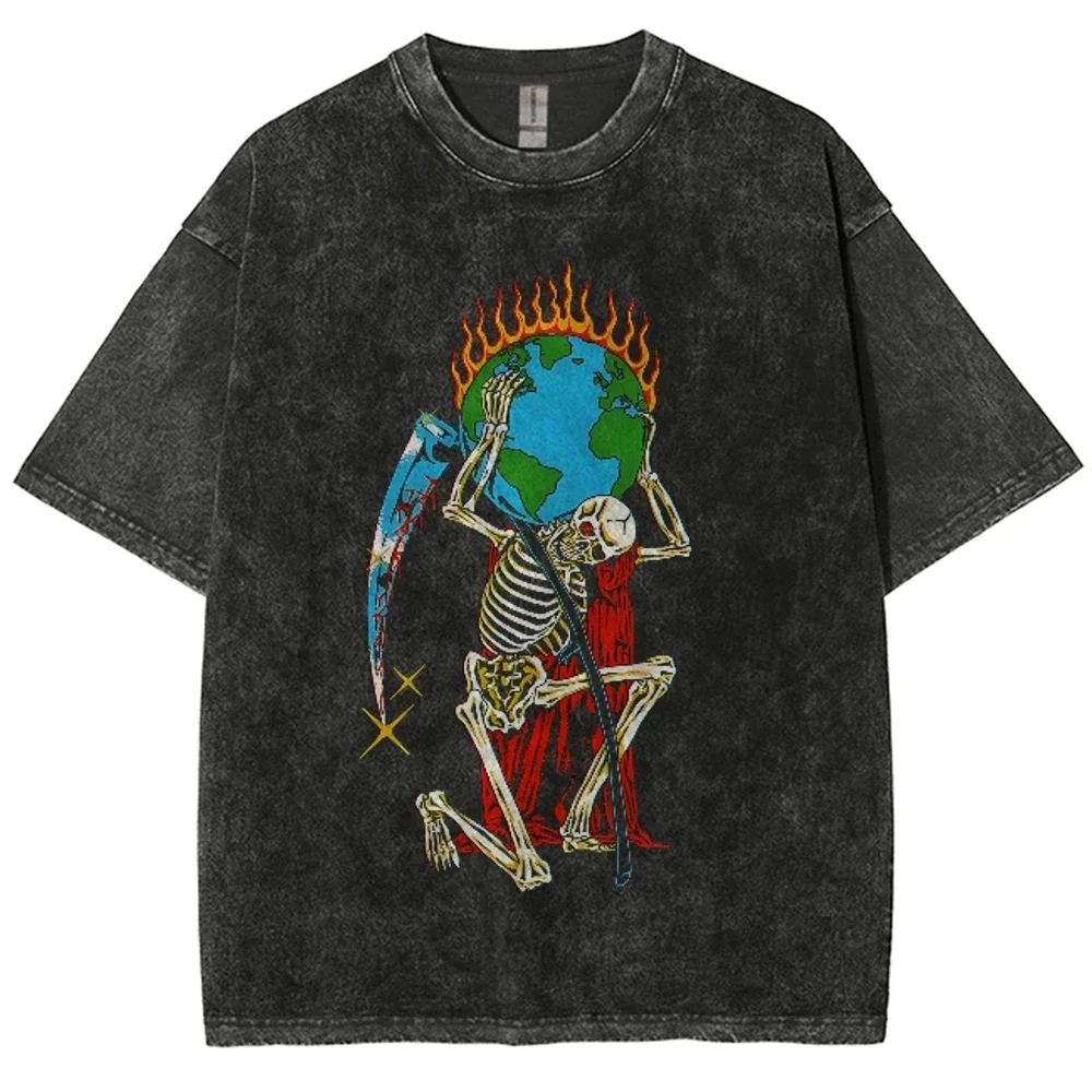

Skull Knight T Shirt Merch Pure Cotton T-shirt Clothing Humor Tee Summer Men Women Short Sleeve Casual Streetwear Top