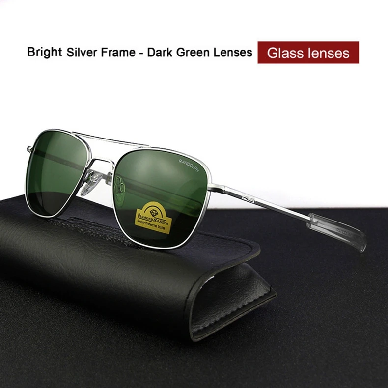 RE Sonnenbrille Mann USA Armee Militär Luftfahrt Pilot Sonnenbrille Glaslinse Frau Luxusmarke Retro Titan Rahmen Hohe Qualität – Detail 19