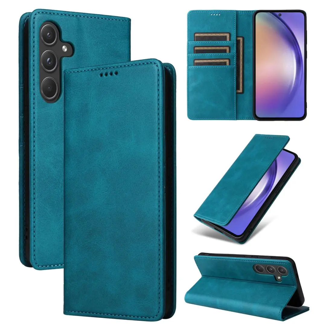 

Для Samsung Galaxy A06 A16 A55 A35 A25 A15 A24 A54 A34 A14 A73 A53 A33 A23 A13 Кожаный чехол 006 Flip Wallet Phone Case