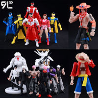 9L3D Printed Anime Naruto Jujutsu Kaisen One Piece Characters Lucky13 Dummy Action Figures Multi-Jointed T13 Mannequin Toys