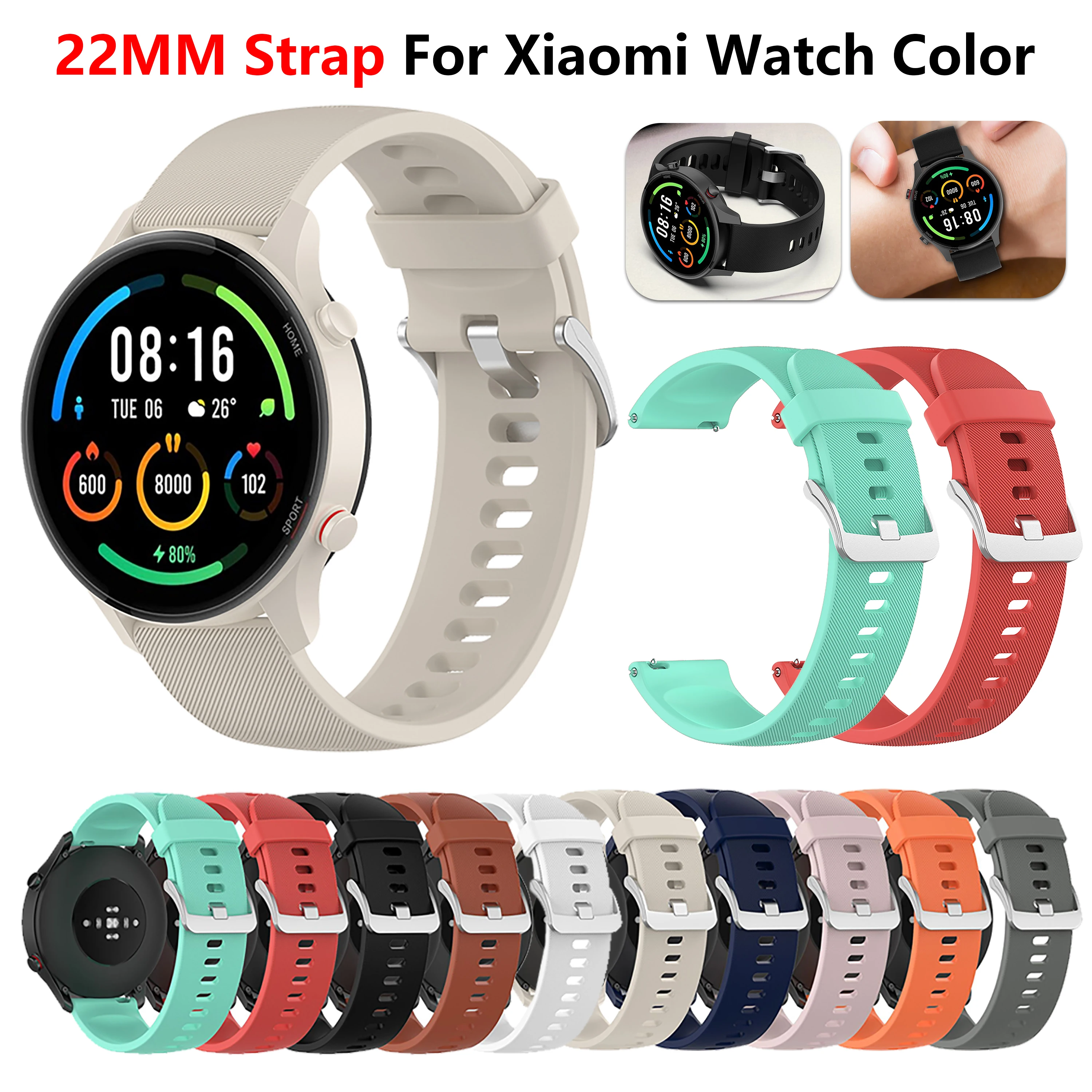 Xiaomi Smartwatch S3 Accessories - 22mm Silicone Quick Release Watch Band