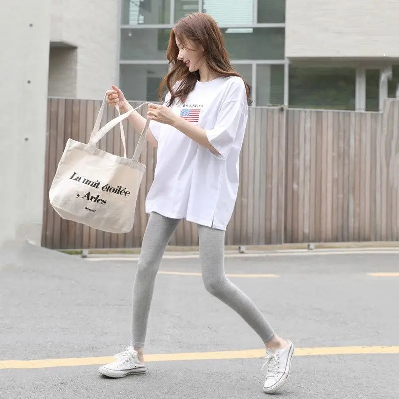 Leggings Dames Woman Wrap Contrasting Jacquard Basic Performance Bottoming Feel Pilates Bowknot Bow Bandage Beach Holiday Skinny