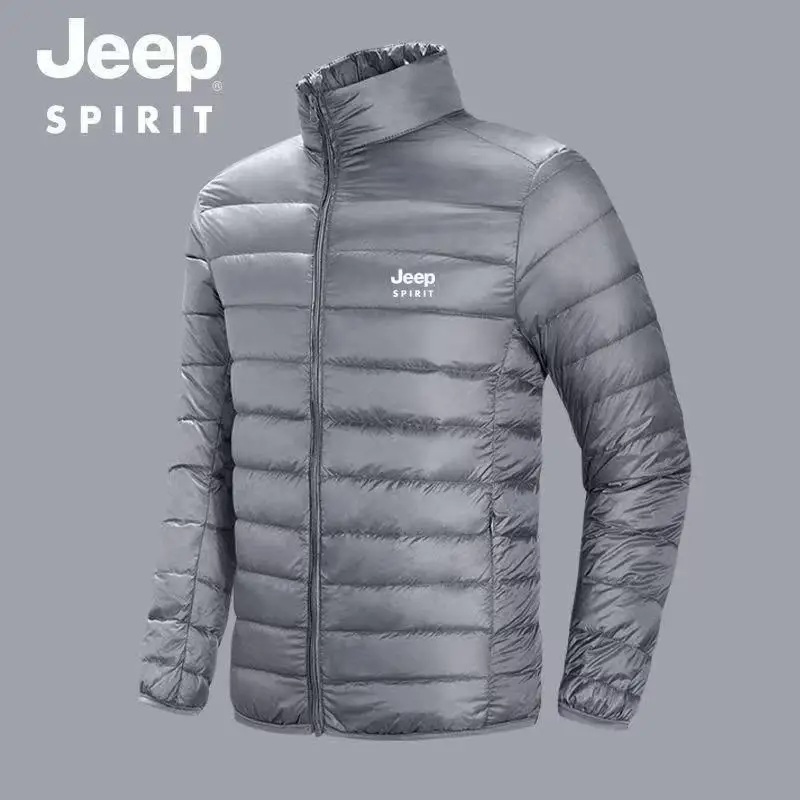JEEP down cotton-padded jacket for autumn and winter warmth, light and thin men's clothing 2026 new size, casual and trendy coat