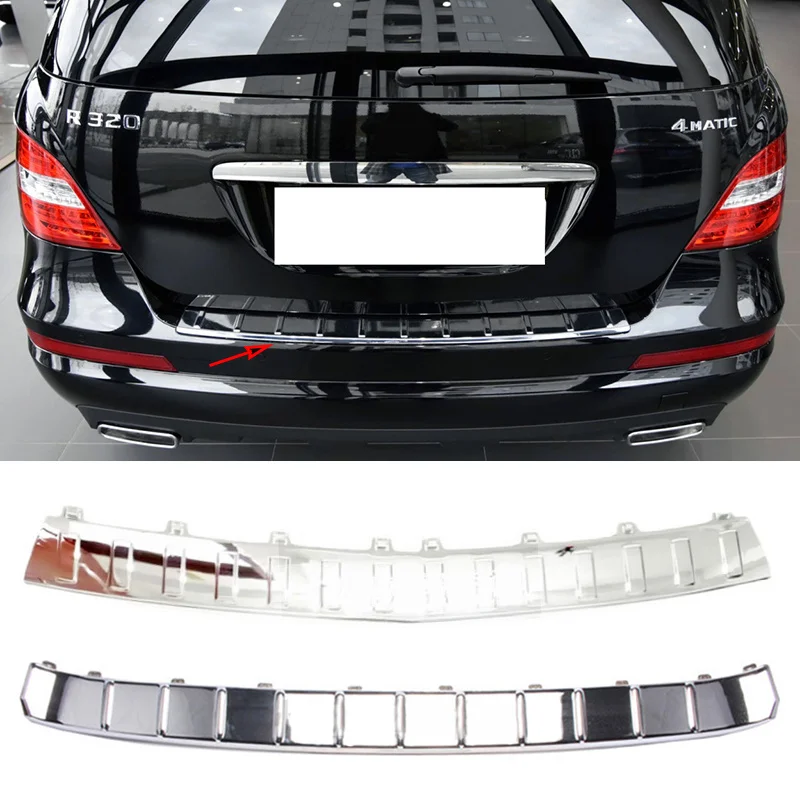 Trunk Back Tail Door Pedal Step Pad A2518800011 A2518852021 Chrome Chromium Trim For Mercedes Benz R Class W251 V251 R300 R350