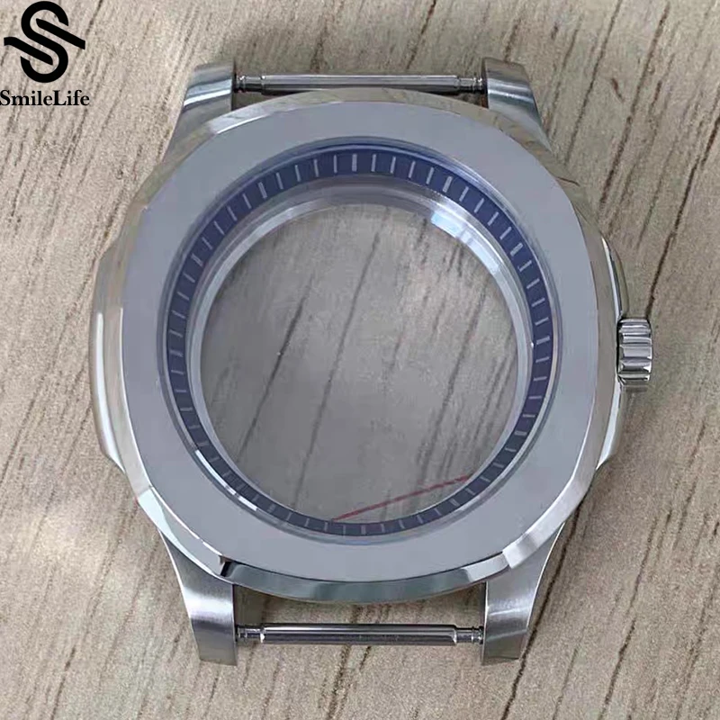 SmileLife 40 มม.316L สแตนเลส Chapter แหวน Sapphire Glass นาฬิกาเปลี่ยนสําหรับ NH35/NH36 /4R/7S การเคลื่อนไหว