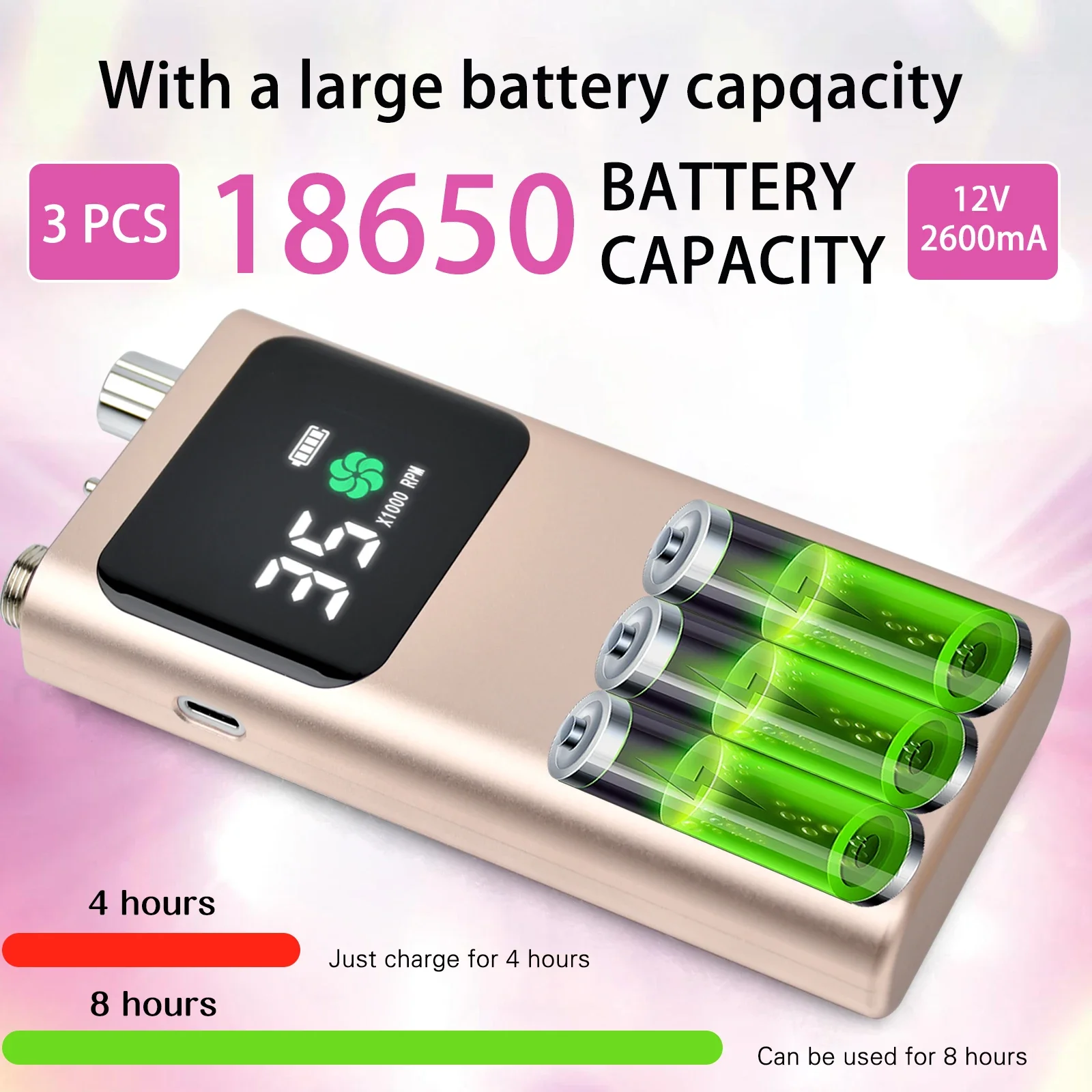 Nail Polishing Machine Tool 35000Rpm Rechargeable E File Drill Nail for Manicure