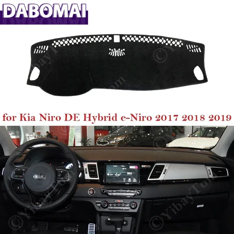 Car Dashboard Sun Shade Cover for Kia Niro DE Hybrid E-Niro 2017 2018 2019 Mat Avoid Light Pad Anti-UV Non-Slip Carpet