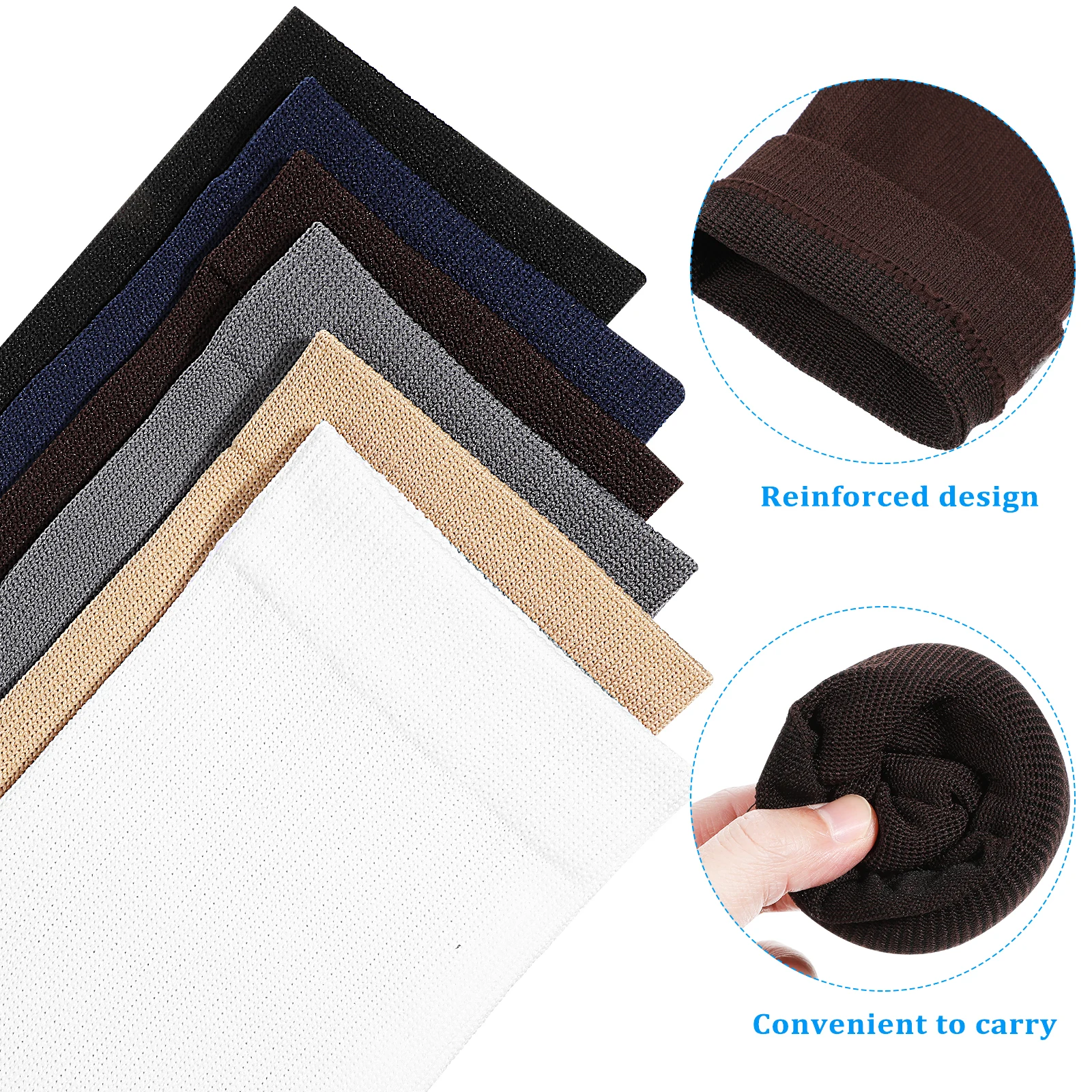 

6Pairs Compression Stockings Sports Socks Unisex Thigh High Athletic Socks Reinforced Elastic for Travel Nurses Office Work