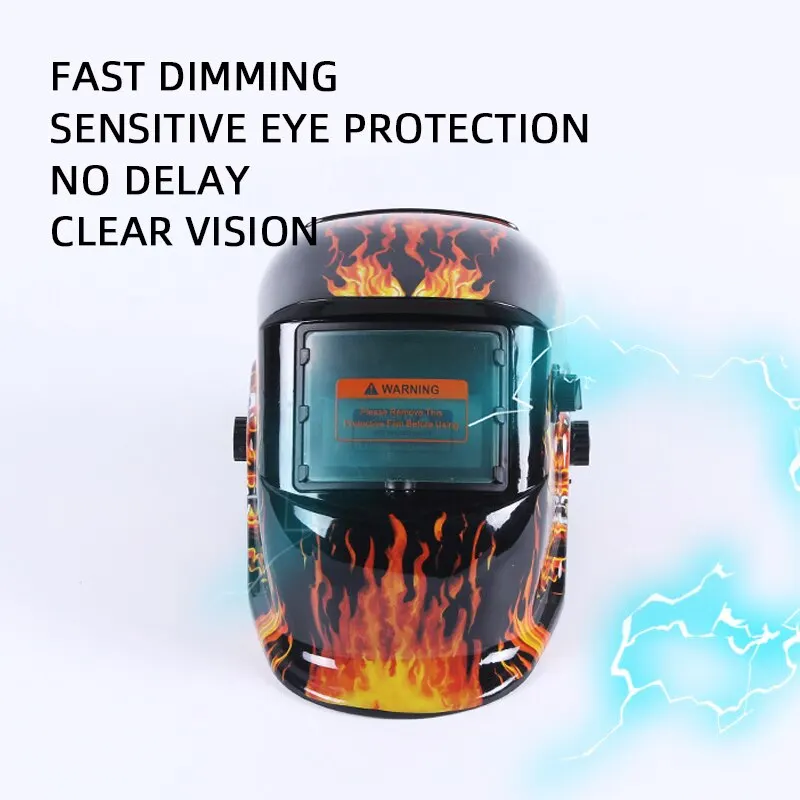 1PC Welding Mask Solar Automatic Color Headworn Welding Helmet High Temperature Resistance Protective Welder Mask Hat