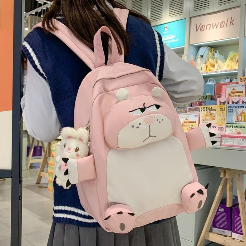 New Kawaii Backpack Women Cartoon Toy Creative Cute Backpack Woman School Bags For Teenage Girls Book Bag Mochilas Para Mujer