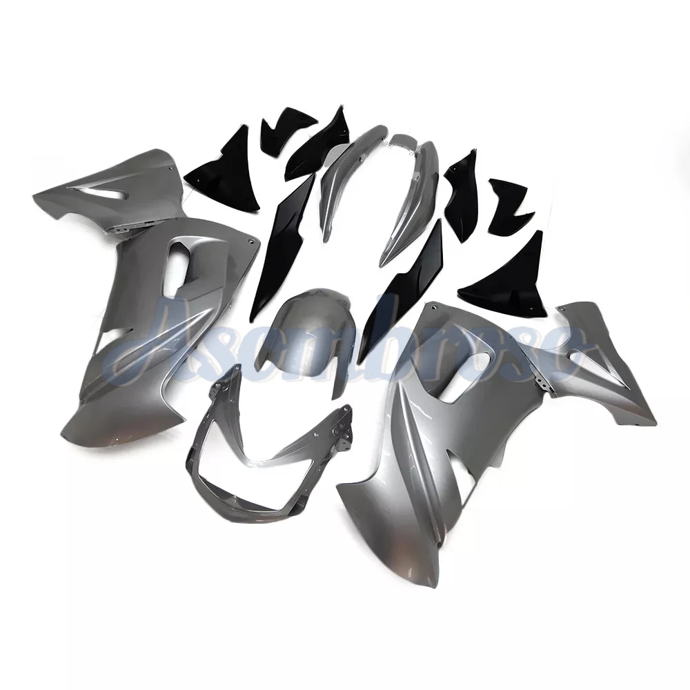 ABS Plastic Bodywork Shell Set For Ninja650 2006 2007 2008 650R ER-6F ER 6F EX650 Motorcycle Fairings kits Silvery Black - view 4