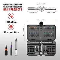 VMAN 66in1 Multifunction Ratchet Screwdriver Set Multi Magnetic Bits Mini Repair Tool Kit Household Tool For PC & Desk Etc. 6