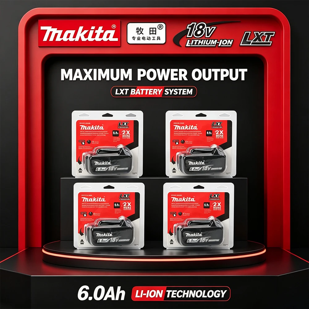 Makita 18V 6Ah / 6000mAh Genuine Li-ion Battery – Replacement for BL1860B BL1840 BL1830B BL1850B BL1850 BL1860 BL1815