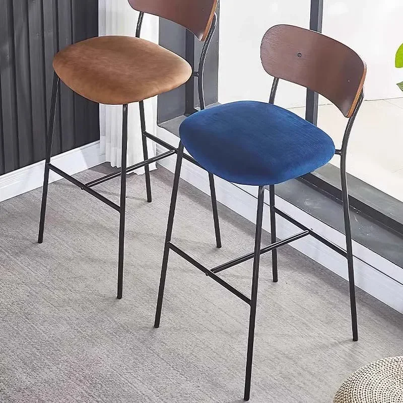 Nordic minimalist and luxurious bar chairs, coffee shops, milk tea shops, homestays, restaurants, bars, chairs, stools, iron hig