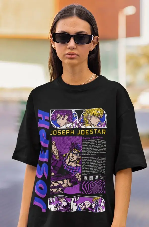 JoJo's Bizarre T-Shirt Adventure JoJo Anime Manga Jolyne Jotaro shirt All Size