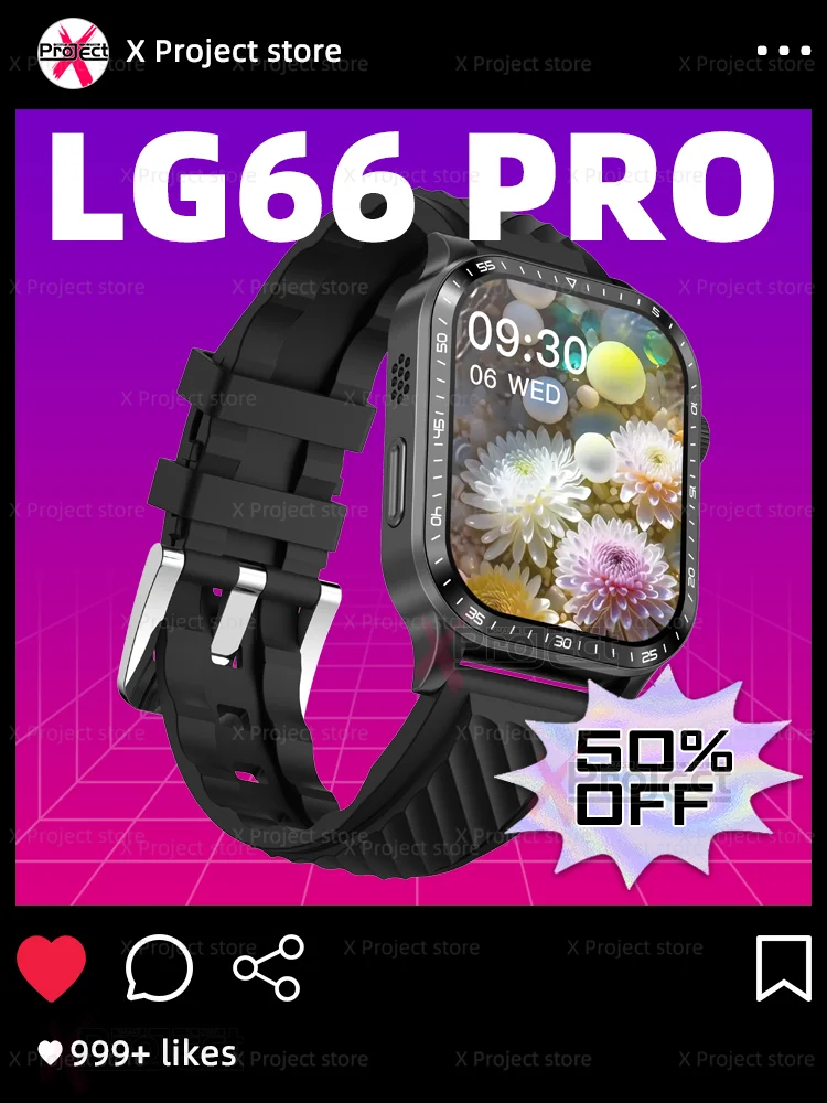 Смарт-часы LG66 PRO с компасом, большой экран HD, Bluetooth, телефонные звонки, умные часы для мужчин и женщин, роскошный бизнес pk T900 T800 Ultra 2 Z88 PRO