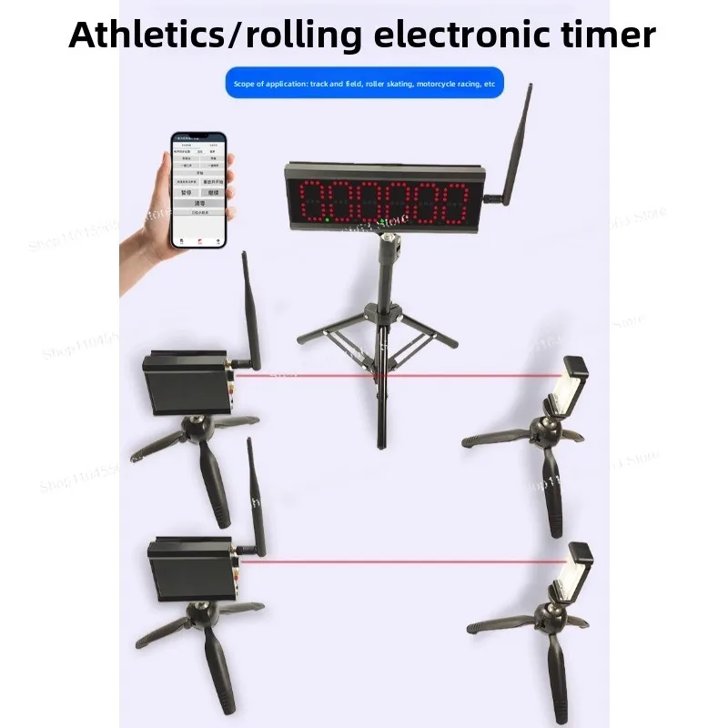 Professional Laser Auto Timer - Infrared Sensing for Sprint/Racing/Gymkhana/Track & Field/Roller Skating