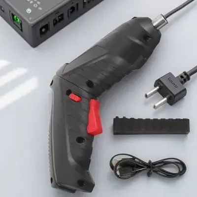 

1 set 1 Set Electric Screwdriver Kit Usb Rechargeable Cordless Mini Drill For Home Diy Furniture Repair Small Screws Tools