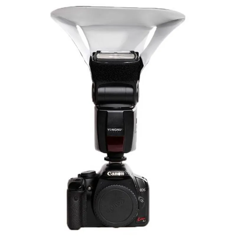 Imagen 6: Reflector de luz de Flash Universal, difusor Speedlite Softbox para GODOX Canon Nikon Olympus Sony Yongnuo