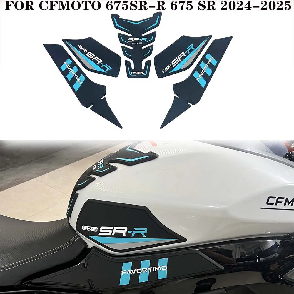 

Motorcycle Accessories Rubber Fuel Tank Stickers Kits Protection Thicken Stickers NEW For CFMOTO 675SR-R 675sr-r