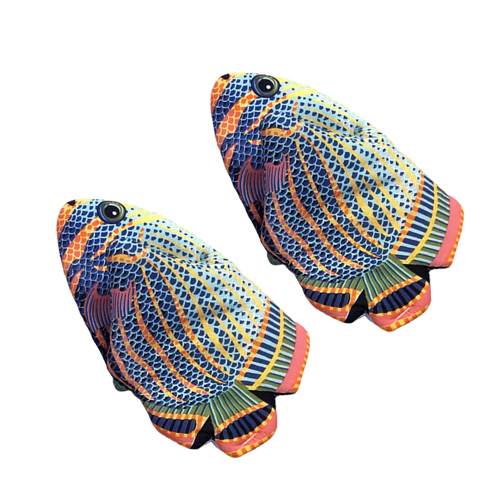 

2pcs Heat Resistant Oven Mitts Kitchen Gloves Stove Cotton Mini Mittens Anti Slip Kitchen Barware Protection