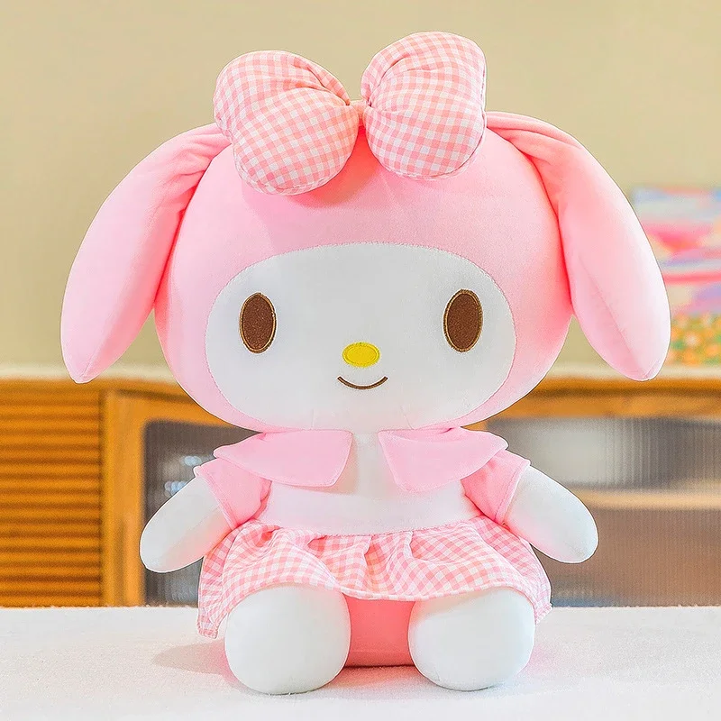 35/48cm Big Size Kawaii Sanrio Cartoon My Melody Plush Toys Dress Plushies Dolls Flower Skirt Anime Stuffed Room Deco Kids Gifts