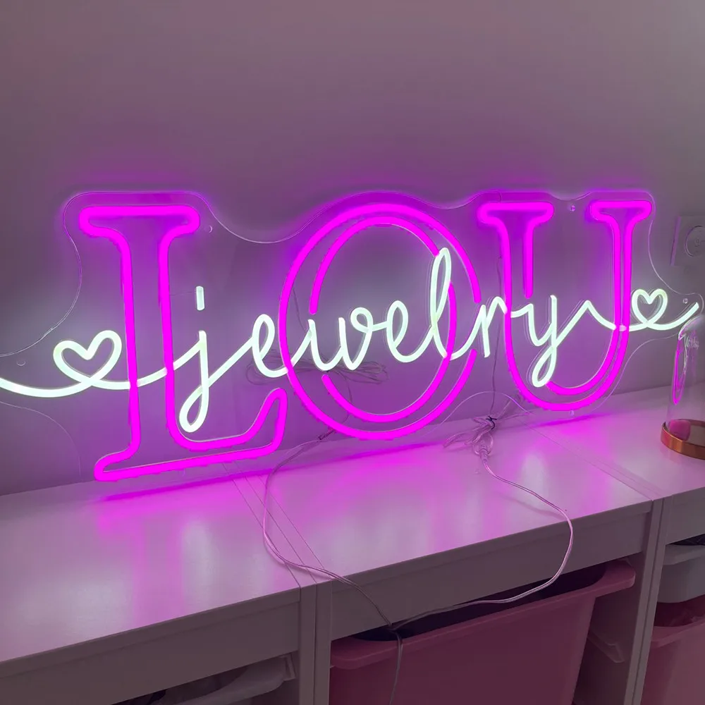 Custom Neon LED Light Sign, Personalized Dimmable Name Sign for Kids Bedroom Decor, Business Logo, Design