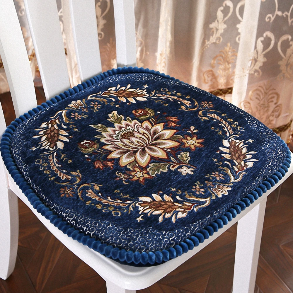 Jacquard Chenille Thickened sofa cushion simple modern warm removable and washable home dining chair cushion horseshoe cushion