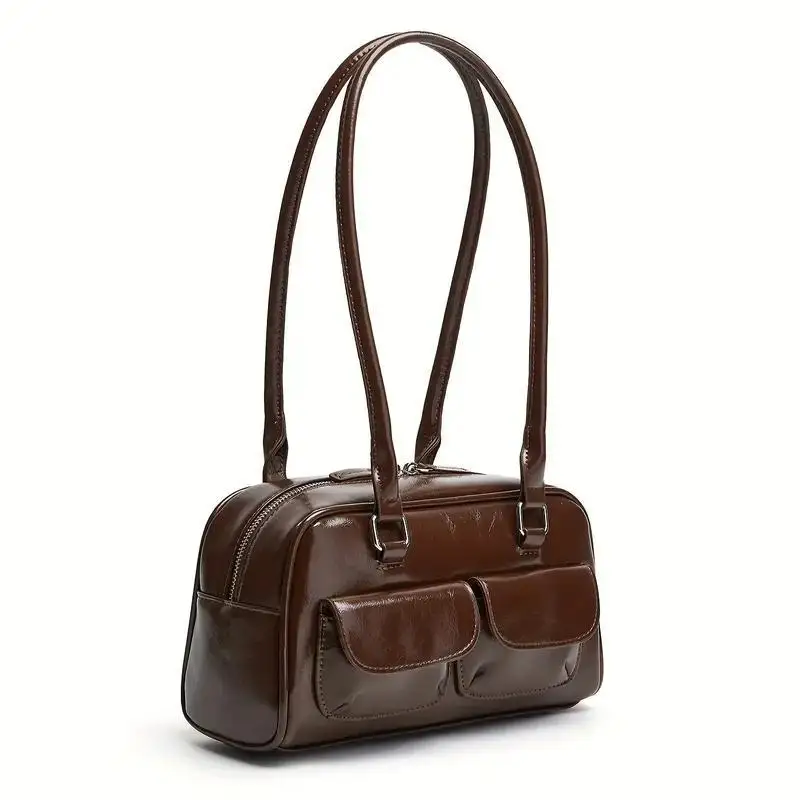 جديد السيدات تخفيف حمل حقيبة المرأة الأعمال حقائب كتف بولي Leather جلد الإناث تحت الإبط حقيبة كبيرة حقائب اليد المحفظة #4