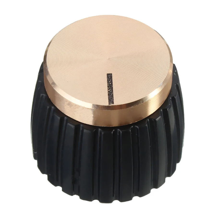 10x amplificatore per chitarra manopole Push-on Black + Gold Cap per amplificatore Marshall